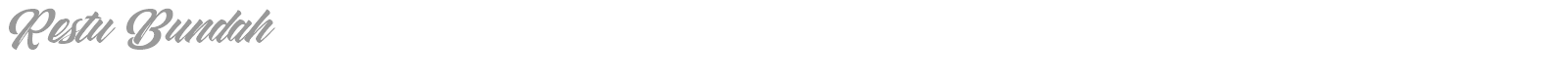 Restu Bundah font preview